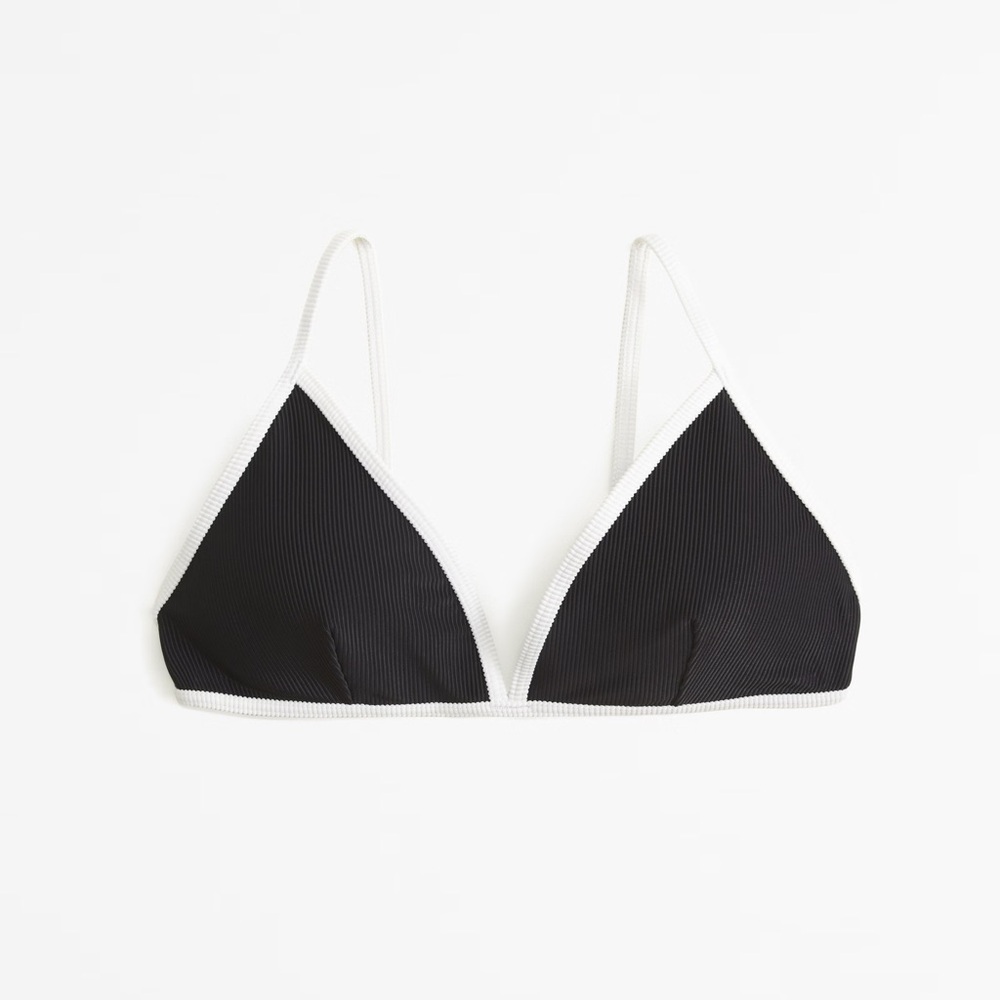 Abercrombie & Fitch Black and White Triangle Bikini